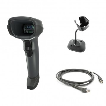 Zebra DS4608-HD – Kit lettore codice a barre 2D via USB con supporto e cavo