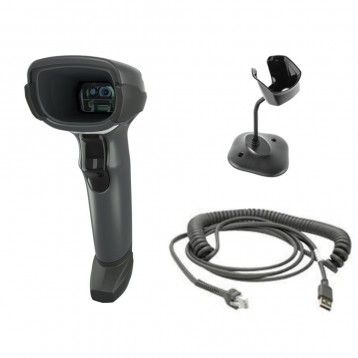 Zebra DS4608-SR – Kit lettore di codici a barre 2D via USB con supporto e cavo