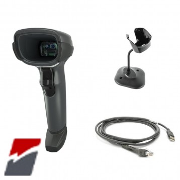 Zebra DS4608-HD - Kit lettore codice a barre 2D USB con supporto e cavo