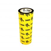 Echantillon Zebra Cire 1600 - 110mmx74m - Ruban noir