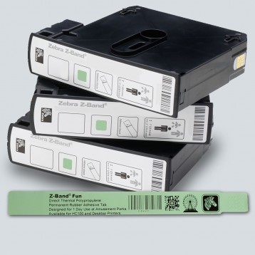 Braccialetto Fun ZEBRA Per HC100 Z-Band VERDE