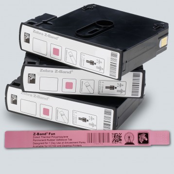 Braccialetto Fun ZEBRA Per HC100 Z-Band ROSA