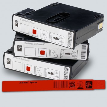 Braccialetto Splash ZEBRA Per HC100 Z-Band ROSSO